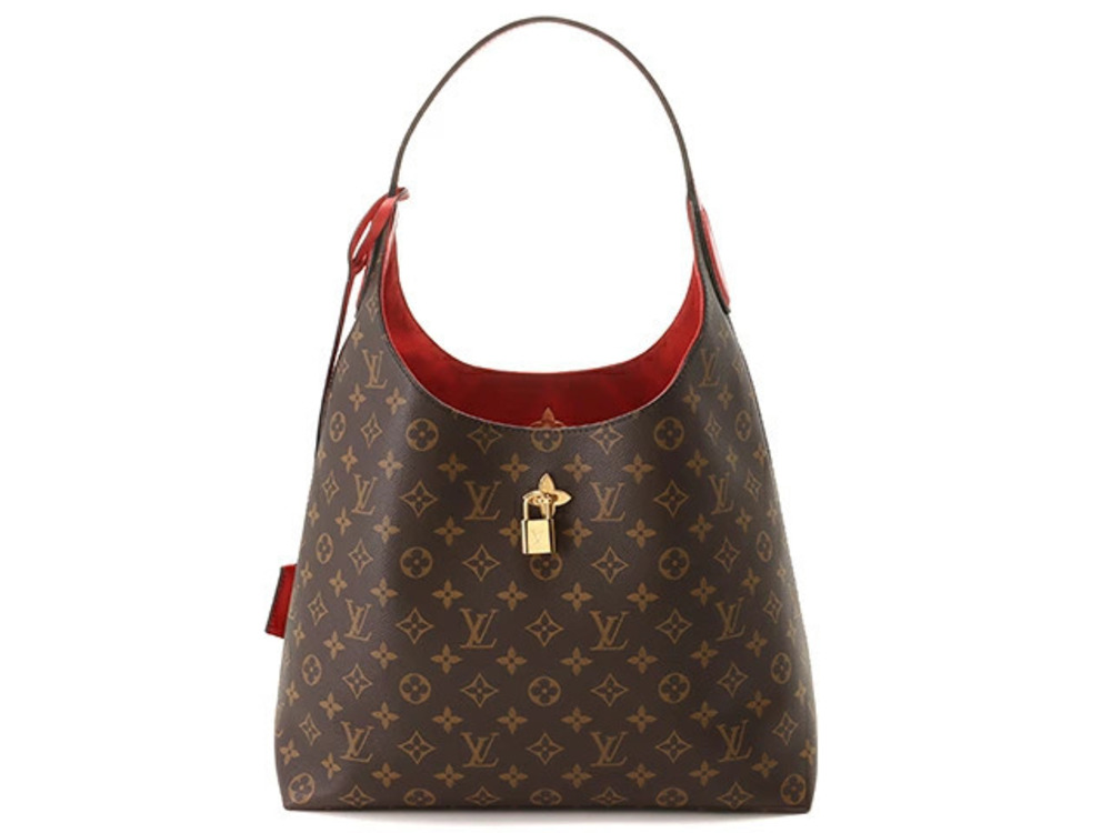 LOUIS VUITTON Flower Hobo Monogram Coquelicot Red